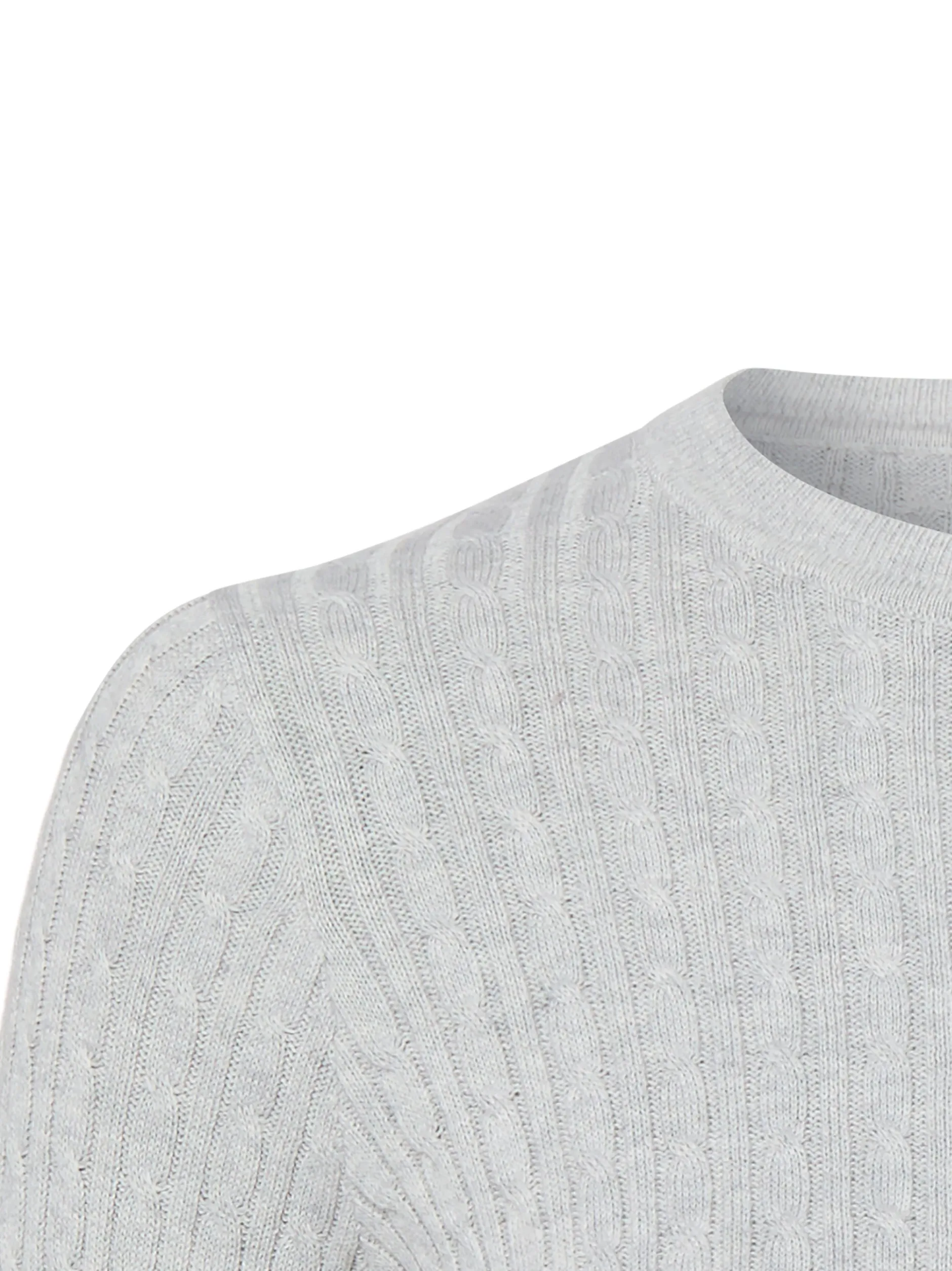 Franco Callegari Damen Strickpullover in hellgrau