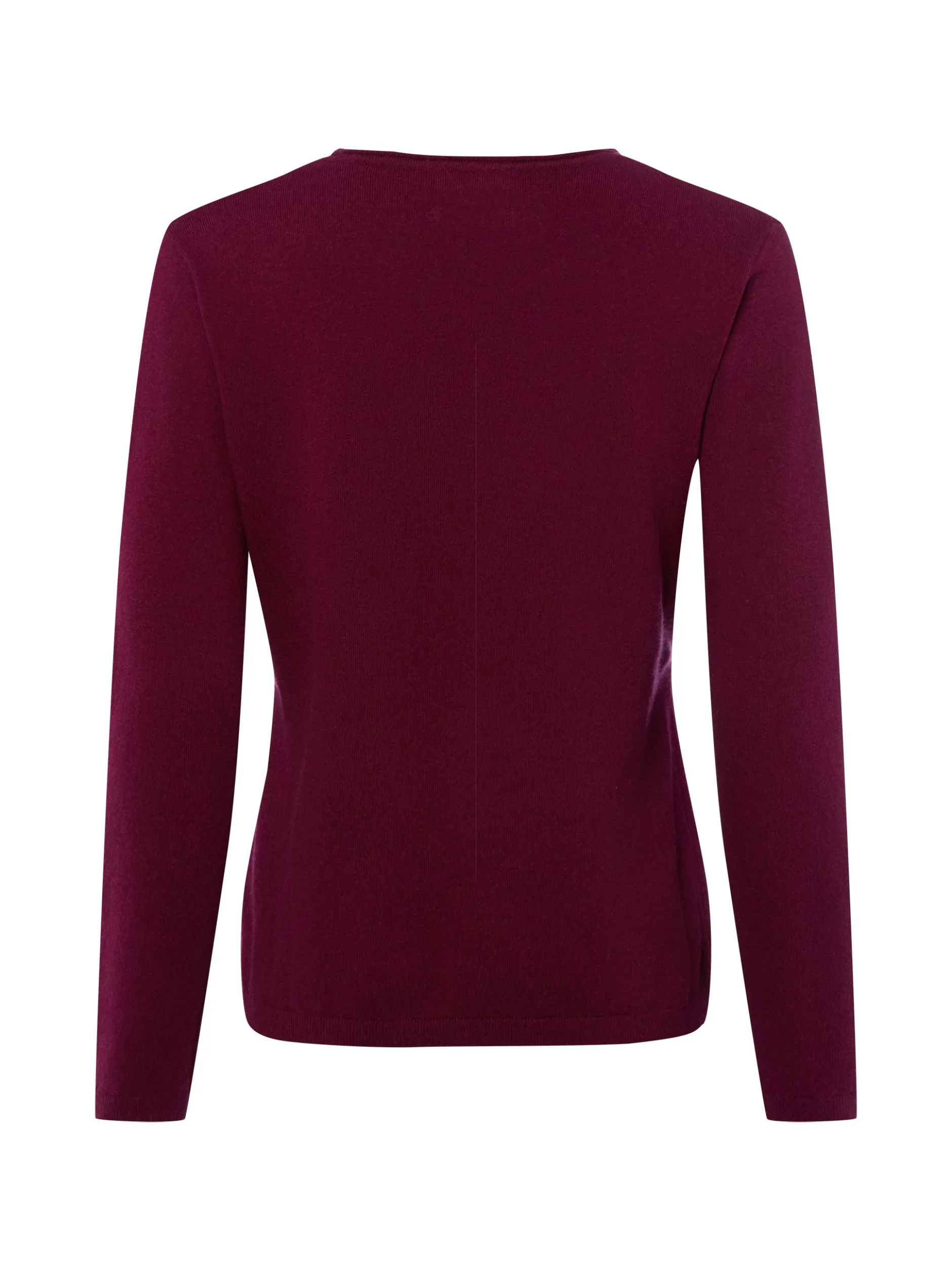 Franco Callegari Damen Strickpullover mit Cashmere-Anteil in aubergine