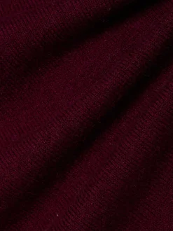 Franco Callegari Damen Strickpullover mit Cashmere-Anteil in aubergine