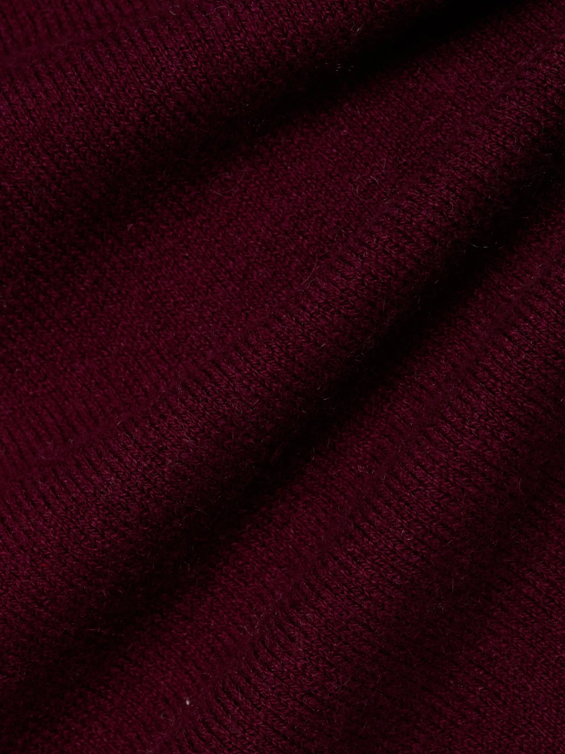 Franco Callegari Damen Strickpullover mit Cashmere-Anteil in aubergine