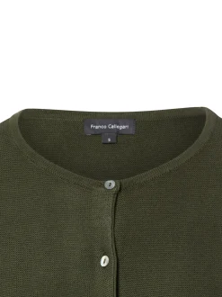 Franco Callegari Damen Strickjacke in khaki
