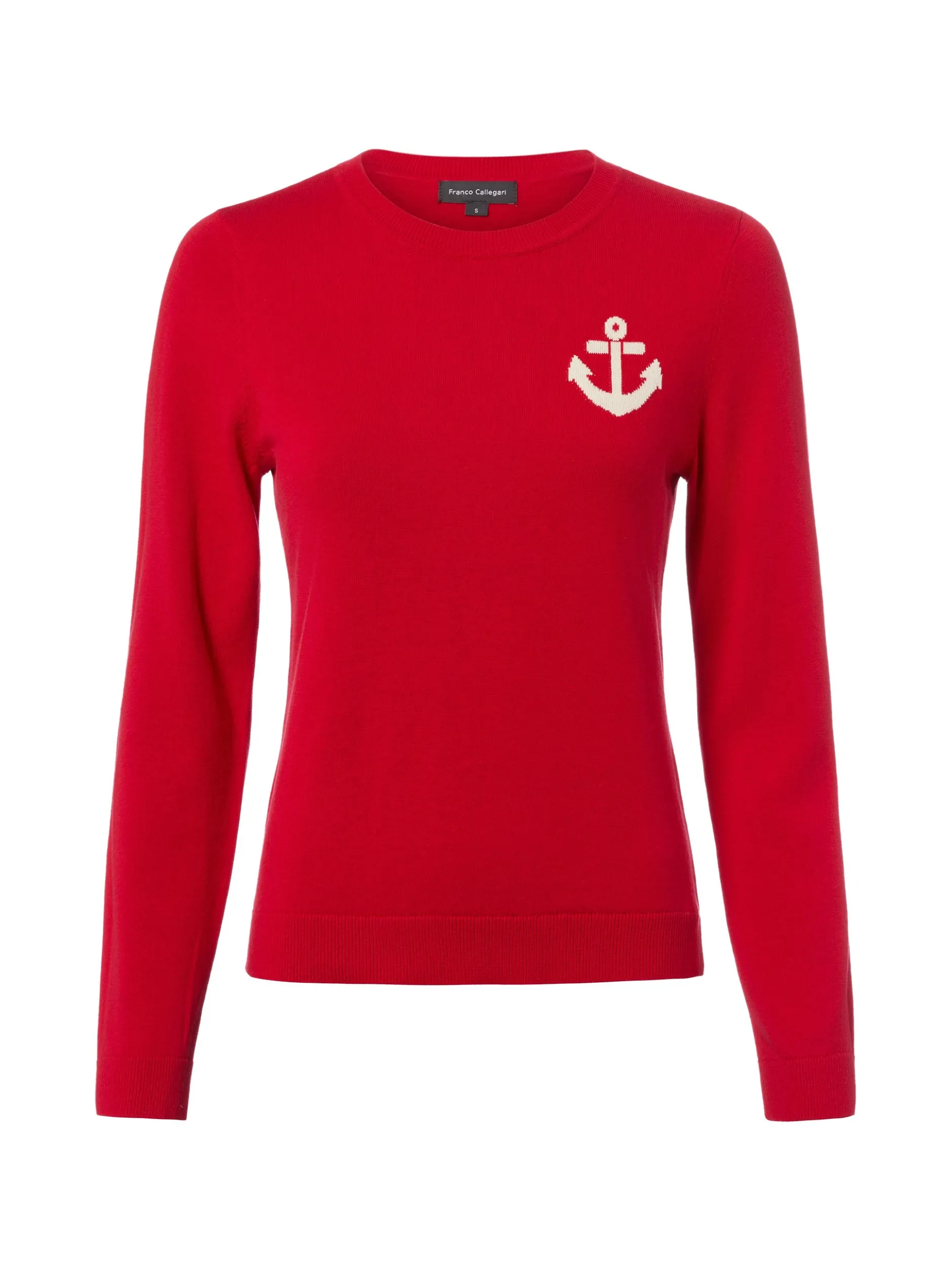 Franco Callegari Damen Strickpullover in rot
