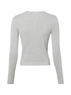 Franco Callegari Damen Strickjacke in hellgrau
