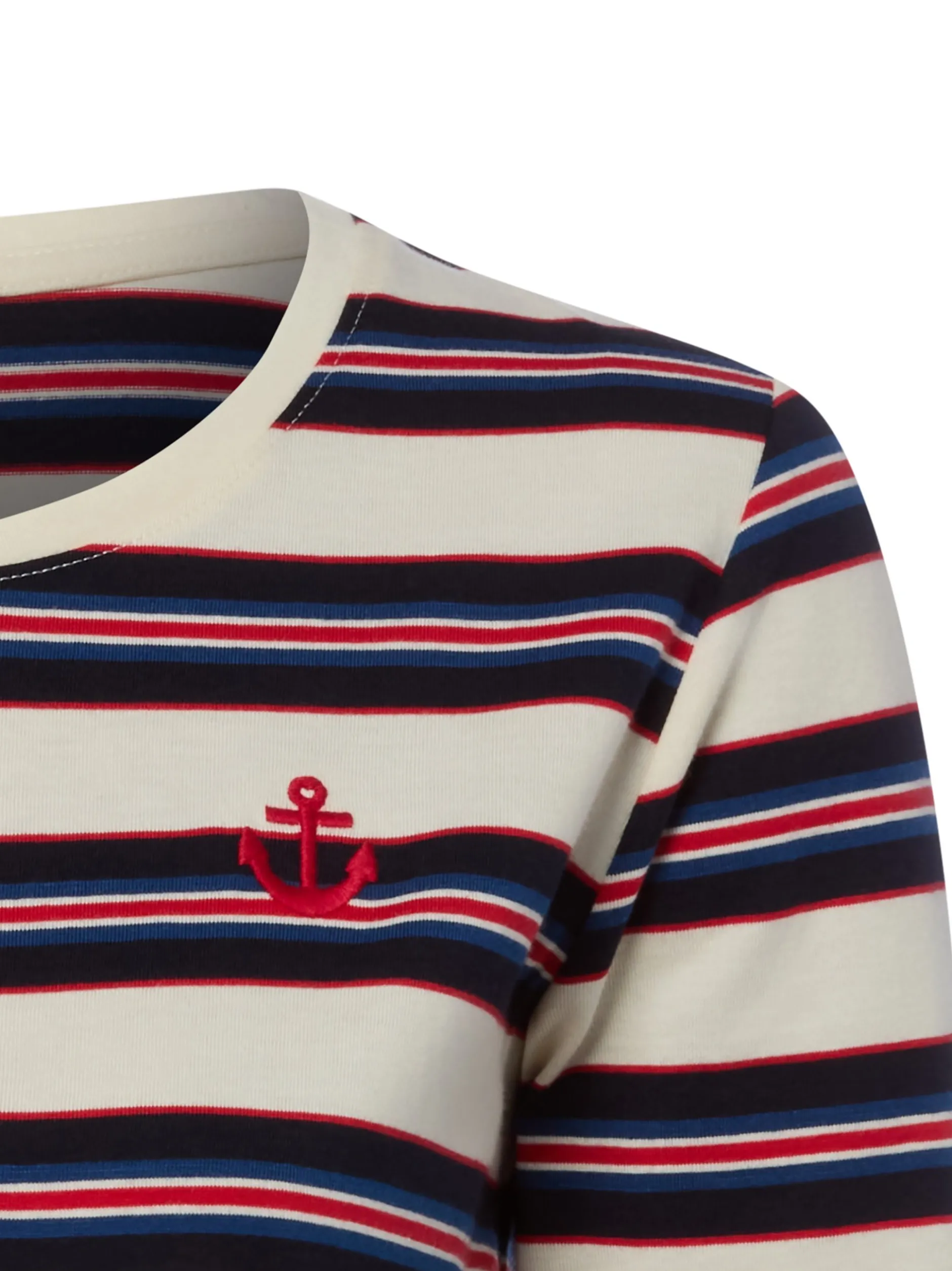 Franco Callegari Damen T-Shirt in marine ecru