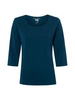 Franco Callegari Damen T-Shirt in tanne - Ärmel: 3/4 Arm