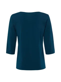 Franco Callegari Damen T-Shirt in tanne - Ärmel: 3/4 Arm