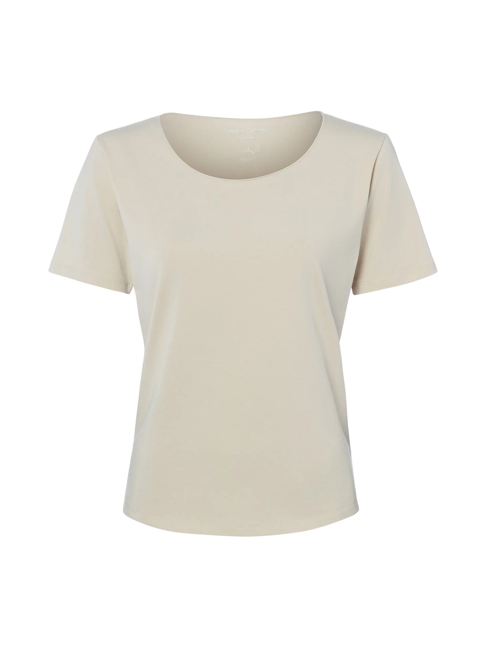 Franco Callegari Damen T-Shirt in sand - Ärmel: kurzarm