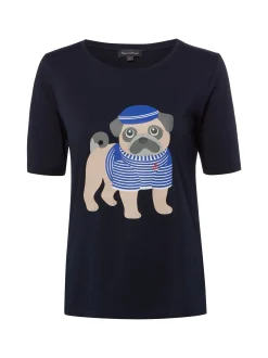 Franco Callegari Damen T-Shirt in marine mehrfarbig