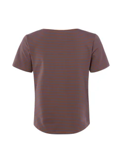 Franco Callegari Damen T-Shirt in cognac indigo