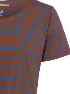 Franco Callegari Damen T-Shirt in cognac indigo