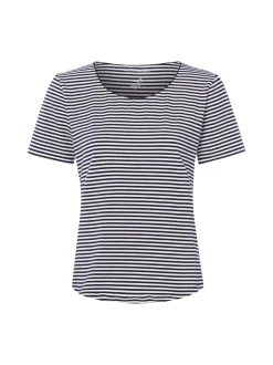 Franco Callegari Damen T-Shirt in marine weiß