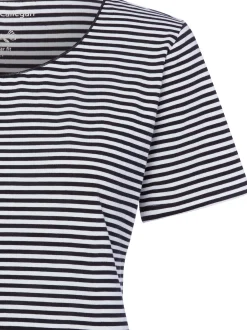 Franco Callegari Damen T-Shirt in marine weiß