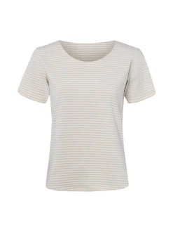 Franco Callegari Damen T-Shirt in beige weiß