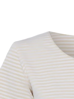 Franco Callegari Damen T-Shirt in beige weiß