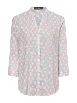 Franco Callegari Damen Tunikabluse in hellblau rosa