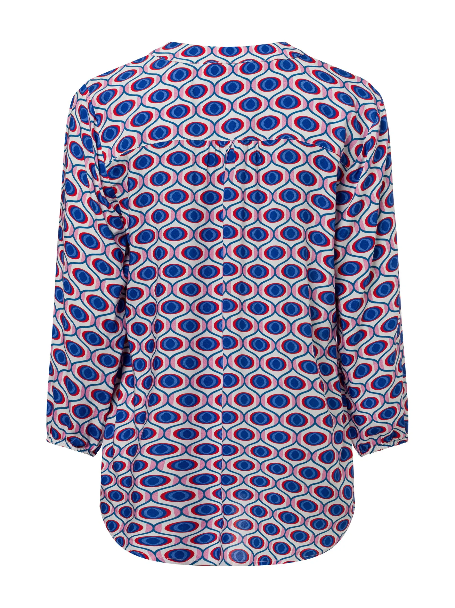 Franco Callegari Damen Tunikabluse - Lola in blau rot