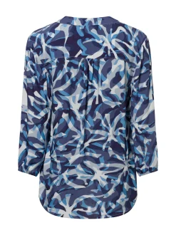 Franco Callegari Damen Tunikabluse - Lola in marine blau