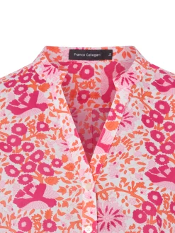 Franco Callegari Damen Tunikabluse in pink orange