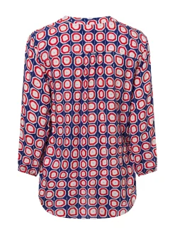 Franco Callegari Damen Tunikabluse - Lola in blau rot