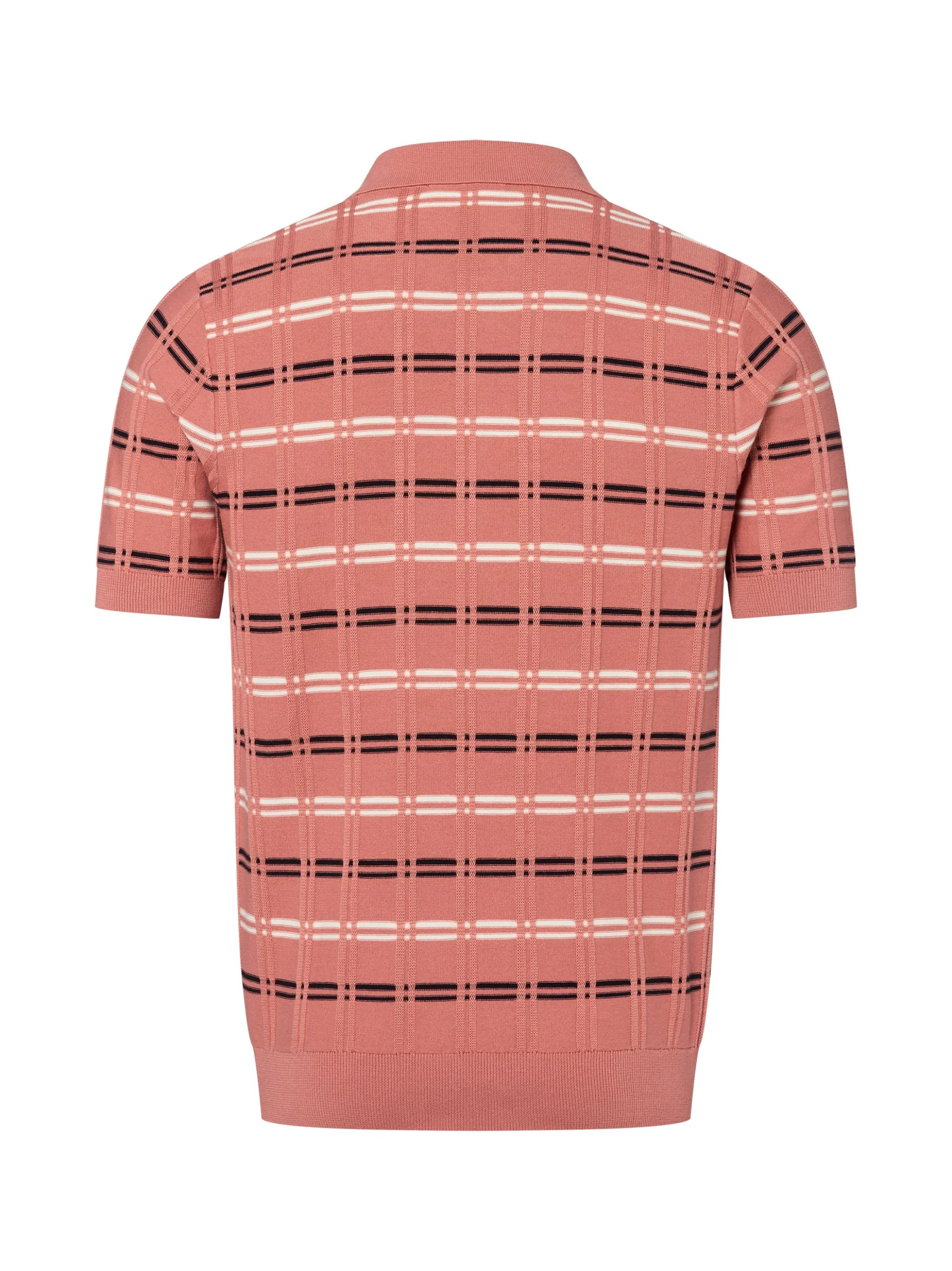 Fred Perry Herren Poloshirt in altrosa mehrfarbig