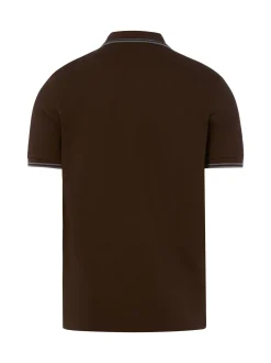 Fred Perry Herren Poloshirt in mocca - Ärmel: kurzarm