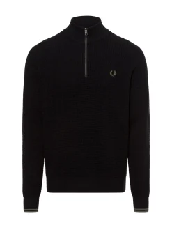 Fred Perry Herren Strickpullover in schwarz
