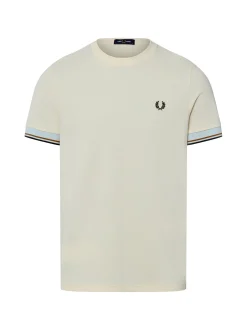 Fred Perry Herren T-Shirt in ecru - Ausschnitt: Rundhals