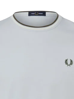 Fred Perry Herren T-Shirt in hellblau - Ärmel: kurzarm