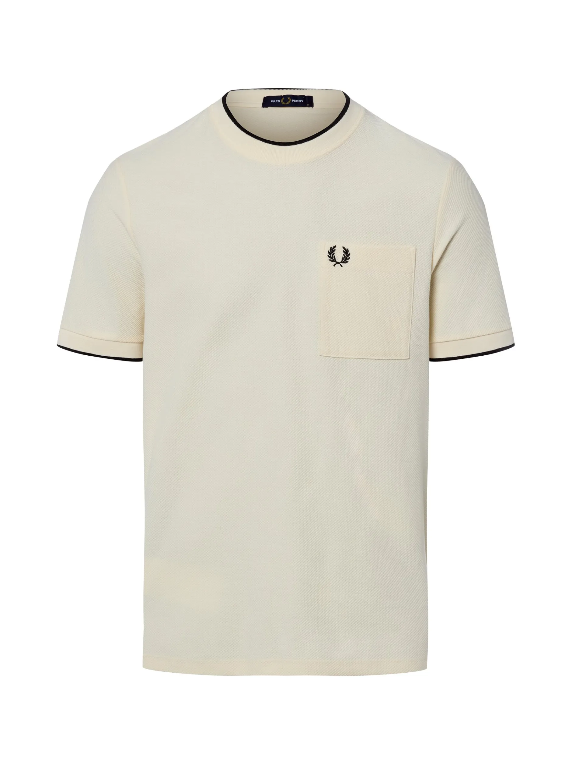 Fred Perry Herren T-Shirt in sand - Ausschnitt: Rundhals