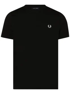 Fred Perry Herren T-Shirt in schwarz - Ärmel: kurzarm