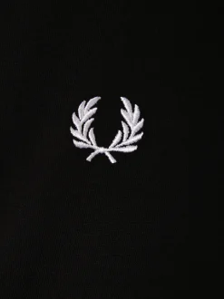 Fred Perry Herren T-Shirt in schwarz - Ärmel: kurzarm