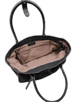 FredsBruder Damen Shopper - Belted With Love Shopper in schwarz