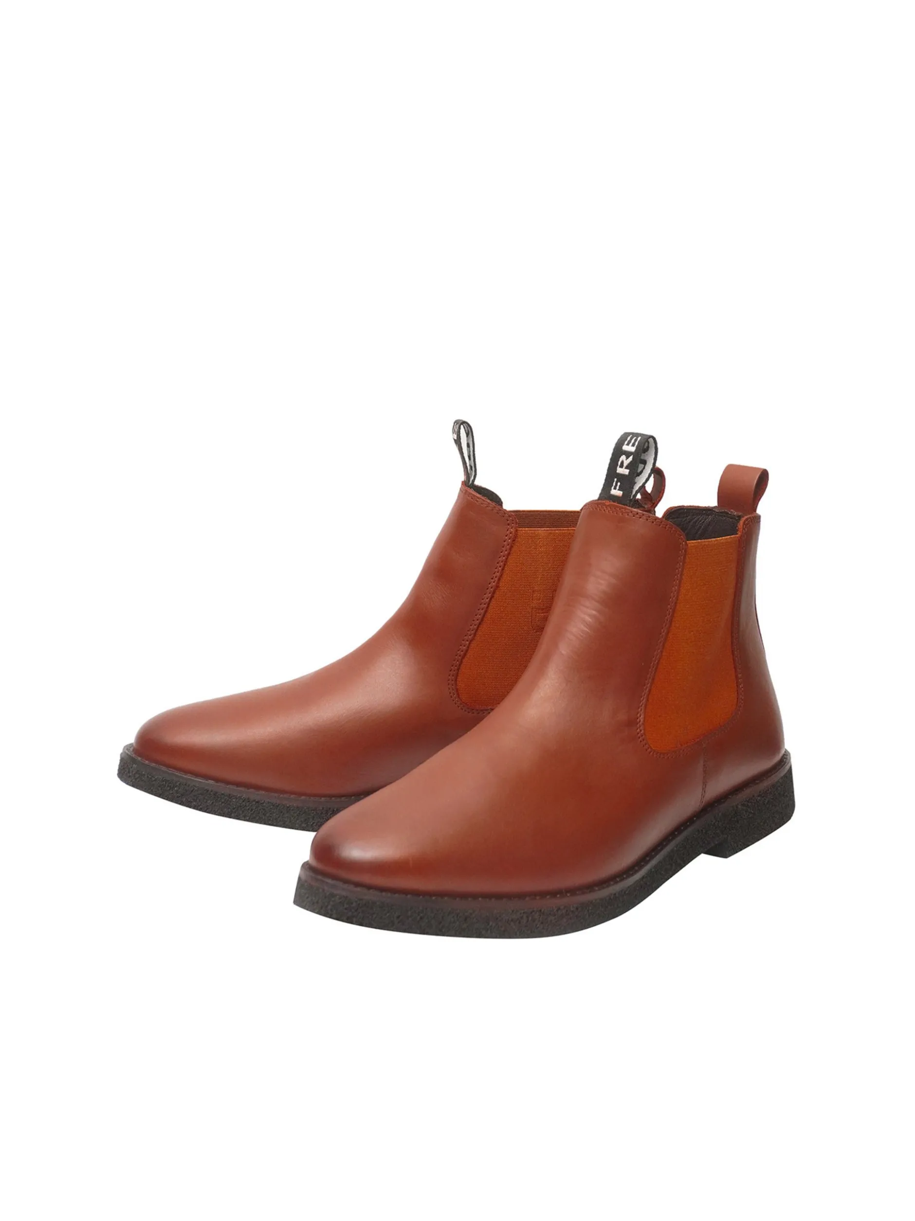 FREUDE Damen Chelsea-Boots - BIMBA in cognac