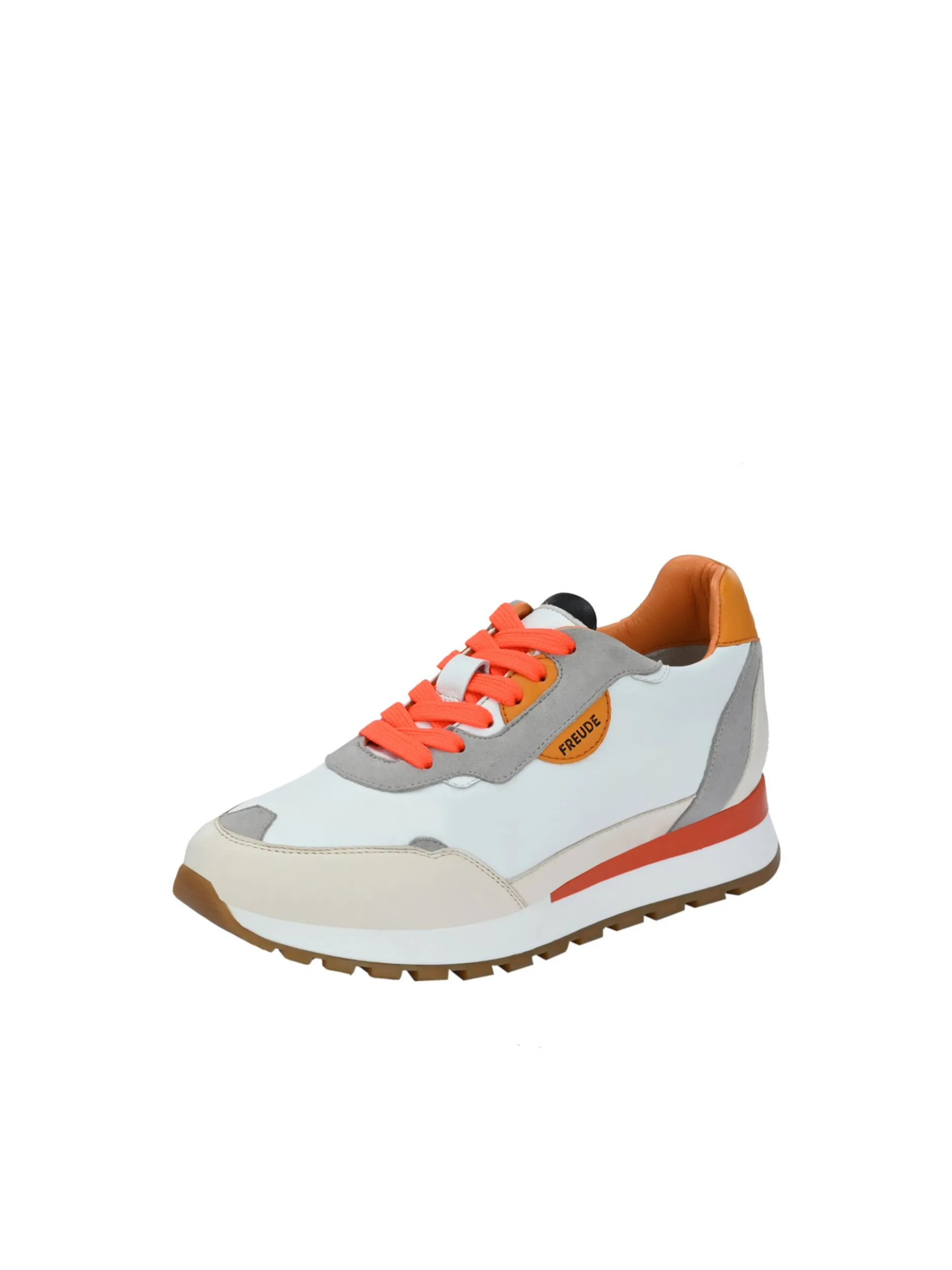 FREUDE Damen Sneaker - AGATA in weiß orange