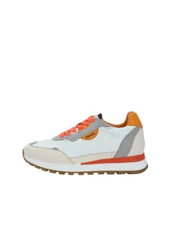 FREUDE Damen Sneaker - AGATA in weiß orange