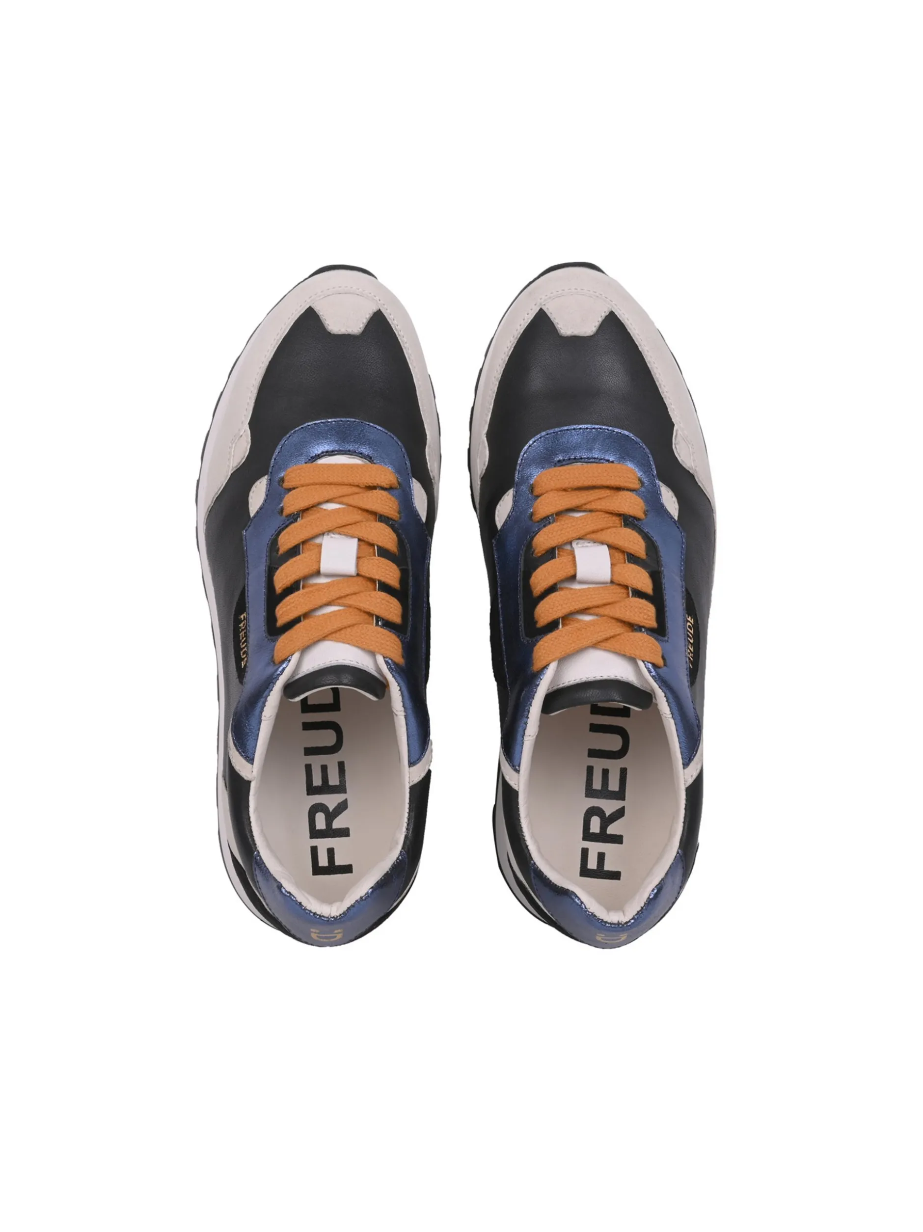 FREUDE Damen Sneaker - AGATA in schwarz beige