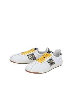 FREUDE Damen Sneaker - ARIELLE in weiß braun