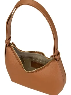 Furla Damen Schultertasche - Goccia Shoulder Bag in cognac