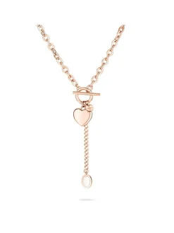 Fynch-Hatton Damen Halskette - Heart x Cabochon in roségold