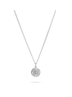 Fynch-Hatton Damen Halskette - The Northstar Coin in silber