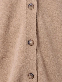Fynch-Hatton Damen Strickjacke aus Merinowolle in beige