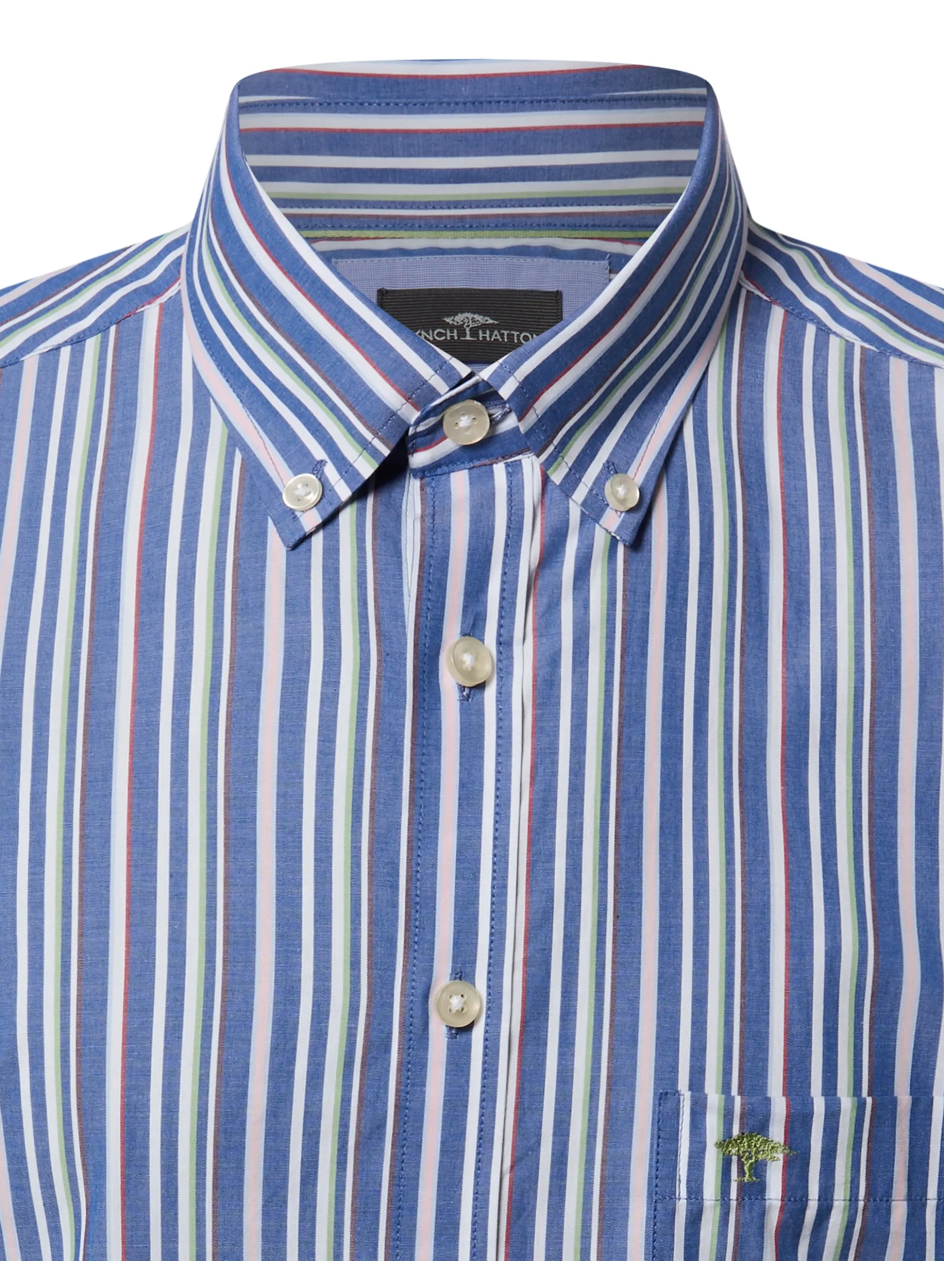 Fynch-Hatton Herren Hemd in blau mehrfarbig