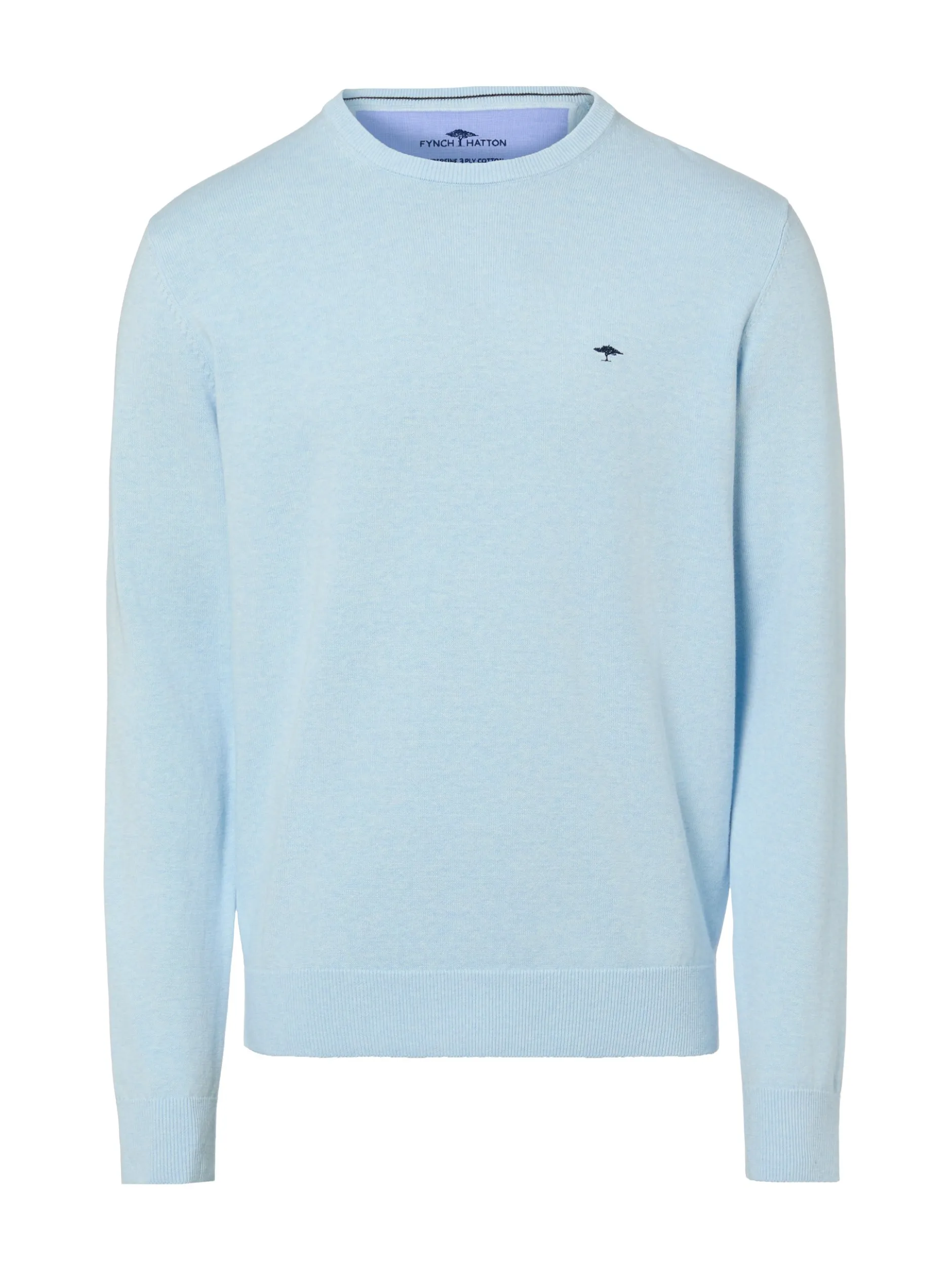 Fynch-Hatton Herren Strickpullover in hellblau