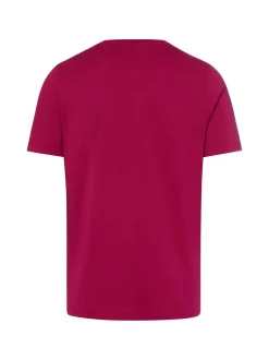Fynch-Hatton Herren T-Shirt in fuchsia - Ärmel: kurzarm