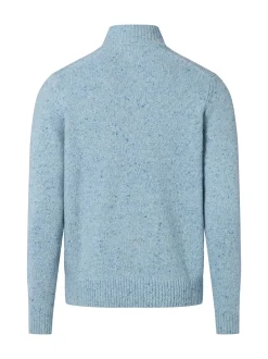 Fynch-Hatton Herren Wollpullover mit Alpaka-Anteil in hellblau
