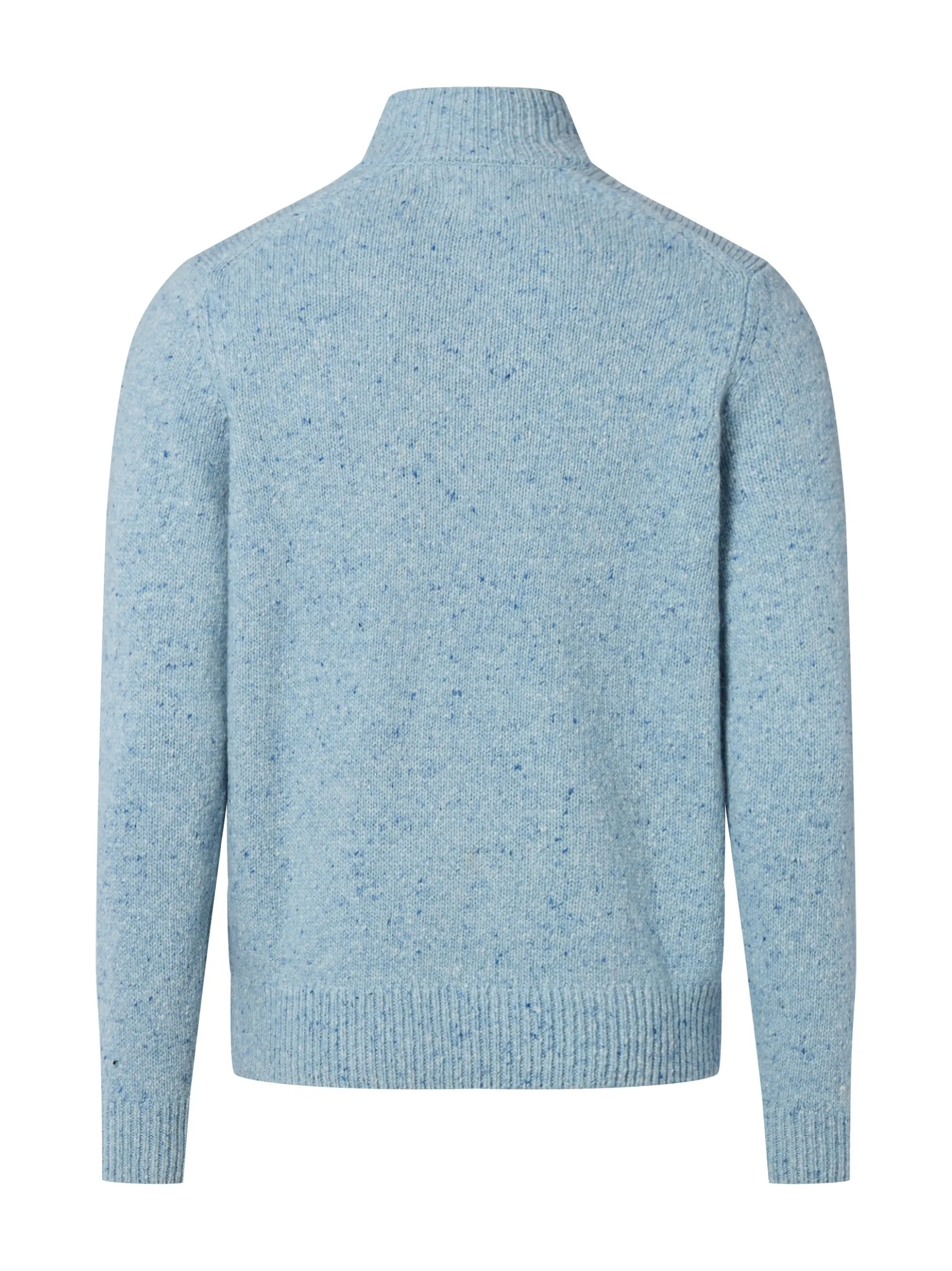 Fynch-Hatton Herren Wollpullover mit Alpaka-Anteil in hellblau