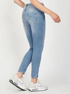 GANG Damen Jeans - 94AMELIE CROPPED in hellblau