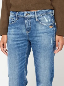 GANG Damen Jeans - 94AMELIE STRAIGHT in blau