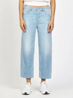 GANG Damen Jeans - 4JUL CROPPED in hellblau
