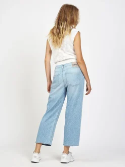 GANG Damen Jeans - 4JUL CROPPED in hellblau